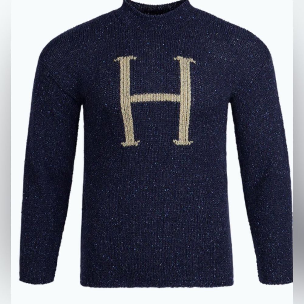 Harry Potter Wizarding World ‘H' Sweater Navy XS NWT